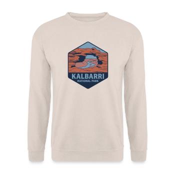 Kalbarri Nationalpark Vintage Australien - Unisex Pullover - Sand - Vorne - Alina (178cm) & Michal (187cm)