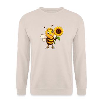 Fröhliche Hummel - Unisex Pullover - Sand - Vorne - Alina (178cm) & Michal (187cm)