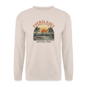 Der Vintage-Everglades-Nationalpark - Unisex Pullover - Sand - Vorne - Alina (178cm) & Michal (187cm)