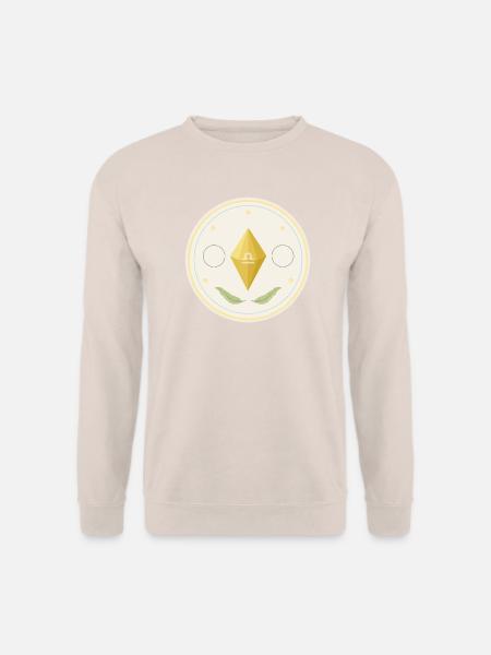 Waage - der schwebende Kristall - Unisex Pullover - Sand