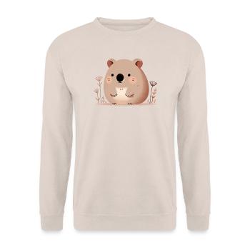 Wombat - Unisex Pullover - Sand - Vorne - Alina (178cm) & Michal (187cm)