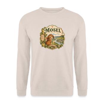 Mosel Taking The Scenic Route - Unisex Pullover - Sand - Vorne - Alina (178cm) & Michal (187cm)