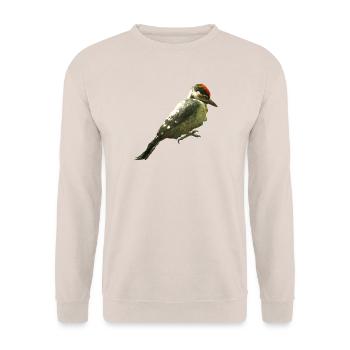 Buntspecht - Unisex Pullover - Sand - Vorne - Alina (178cm) & Michal (187cm)