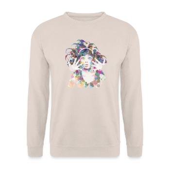 Hiromi - Unisex Pullover - Sand - Vorne - Alina (178cm) & Michal (187cm)