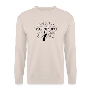 There is No Planet B - Earth Day - Unisex Pullover - Sand - Vorne - Alina (178cm) & Michal (187cm)