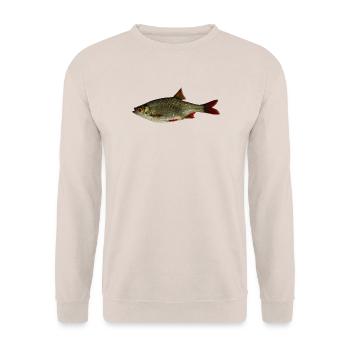 Rotfeder - Unisex Pullover - Sand - Vorne - Alina (178cm) & Michal (187cm)