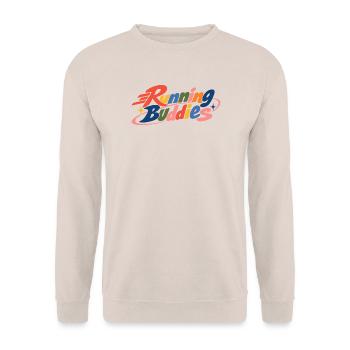 Running Buddies Retro - Unisex Pullover - Sand - Vorne - Alina (178cm) & Michal (187cm)