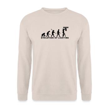 Evolution of Lighting – Veranstaltungstechnik - Unisex Pullover - Sand - Vorne - Alina (178cm) & Michal (187cm)