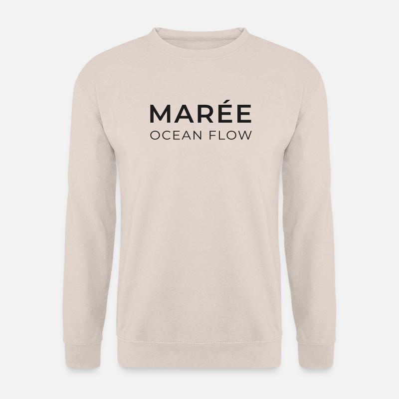 Tide Ocean Flow Wave Kunst - Unisex Pullover - Sand