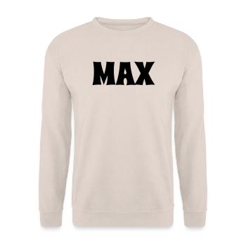 Max - Unisex Sweatshirt - sand - Front - Alina (178cm) & Michal (187cm)