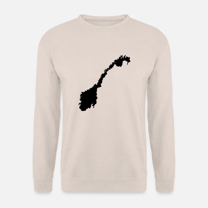 norway map - Unisex Sweatshirt - sand