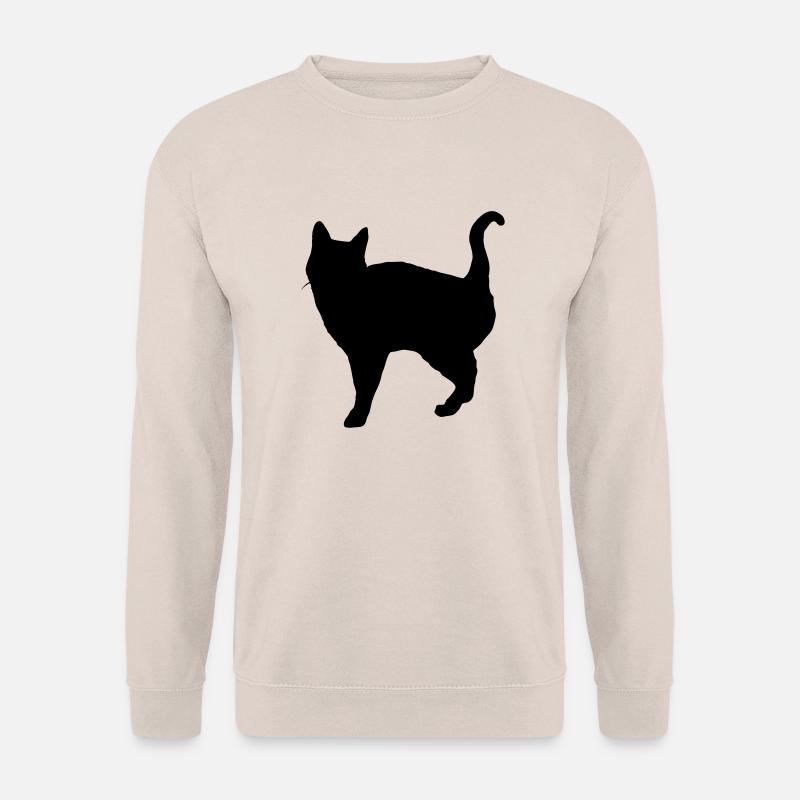 Vector Cat Silhouette - Unisex Sweatshirt - sand