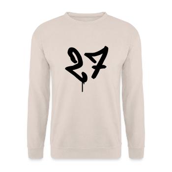 Graffiti : 27 - Unisex Pullover - Sand - Vorne - Alina (178cm) & Michal (187cm)