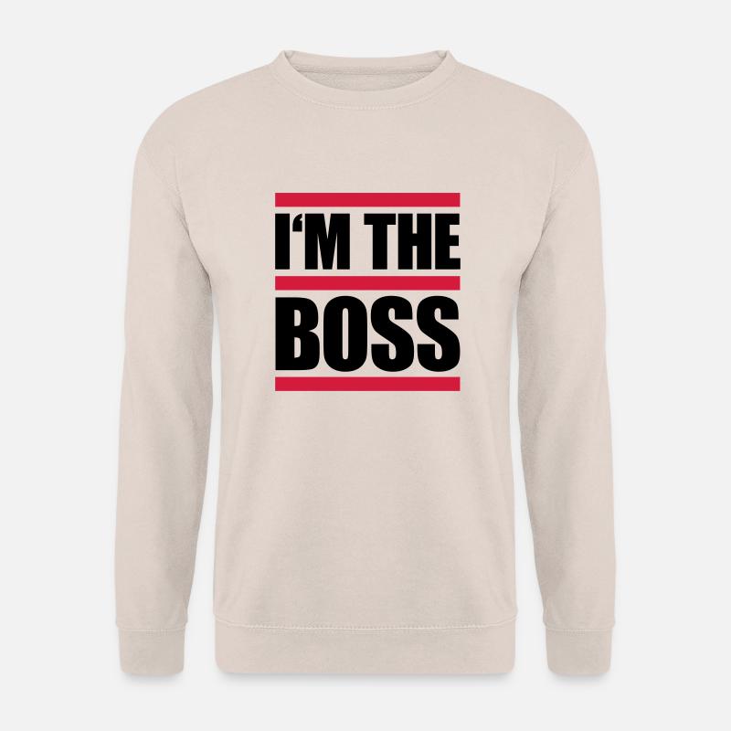 I'm The Boss Lines Logo - Unisex Sweatshirt - sand