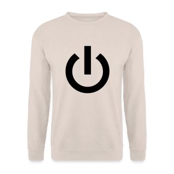 on_sign - Unisex Pullover - Sand - Vorne - Alina (178cm) & Michal (187cm)