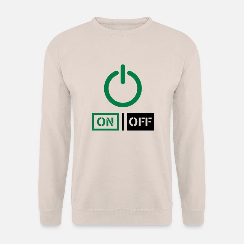 On Off Power Schalter Design - Unisex Pullover - Sand