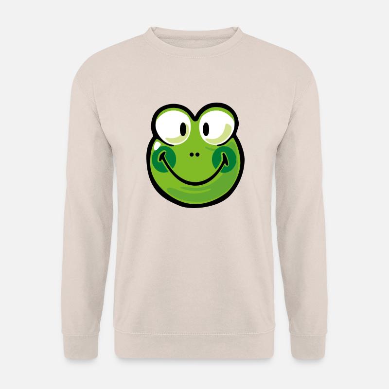 Smiley Frog - Unisex Pullover - Sand