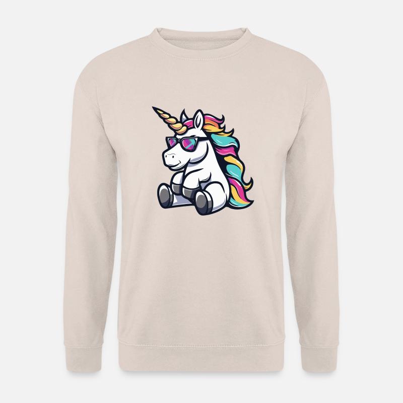 Einhorn Comic Cool - Unisex Pullover - Sand