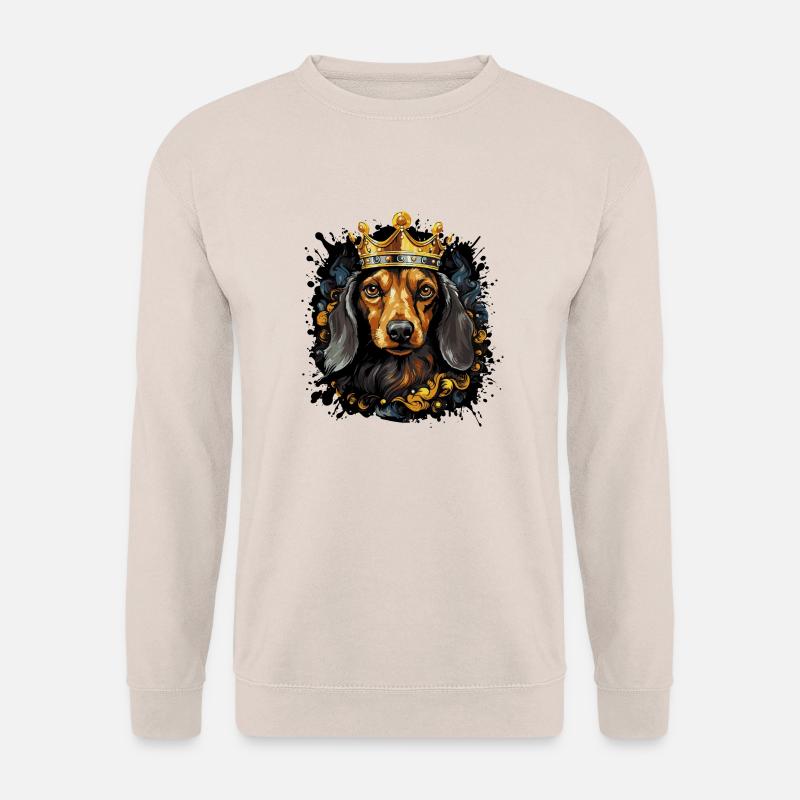 hund dackel tier - Unisex Pullover - Sand
