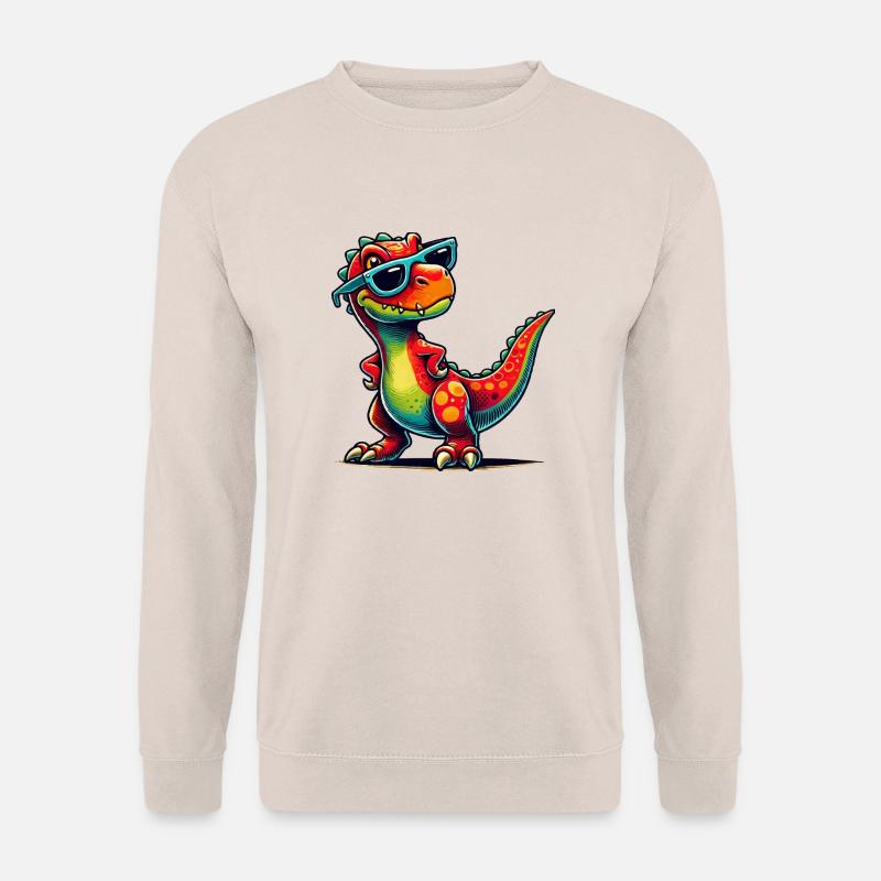 dino comic - Unisex Pullover - Sand