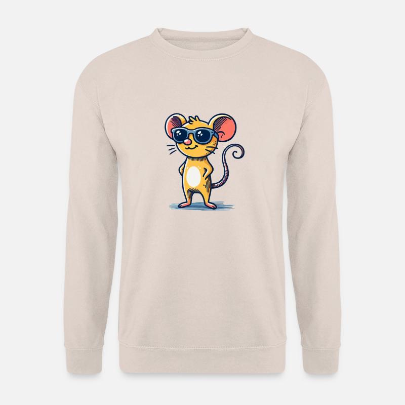maus sonnenbrille - Unisex Pullover - Sand