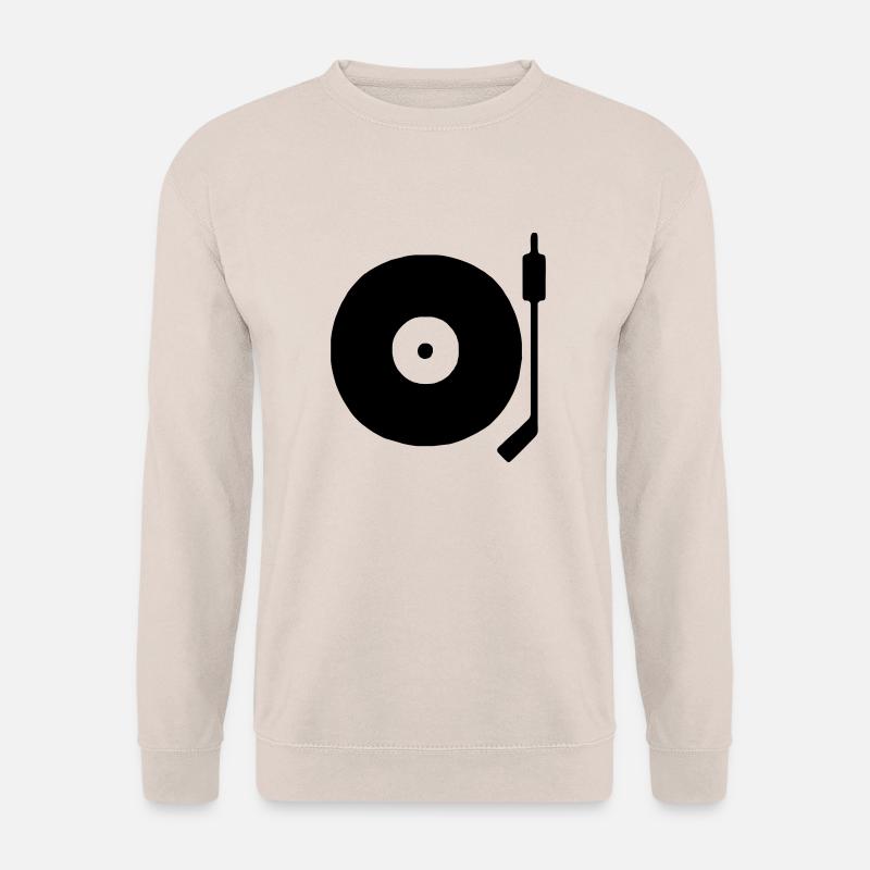 dj Turntable - Unisex Pullover - Sand