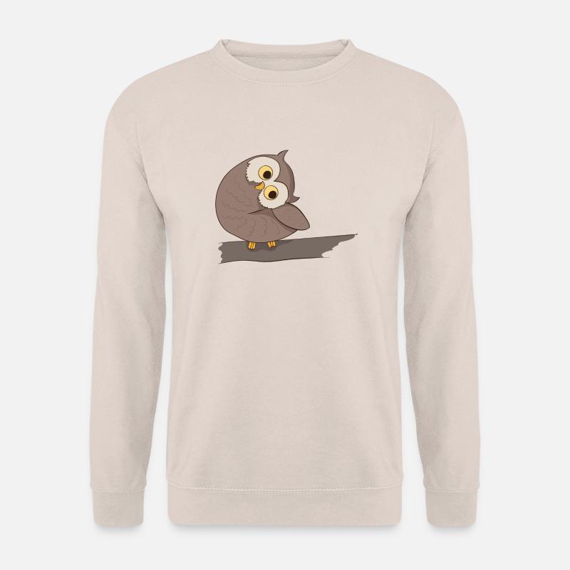 Eagle owl comic - Unisex Sweatshirt - sand