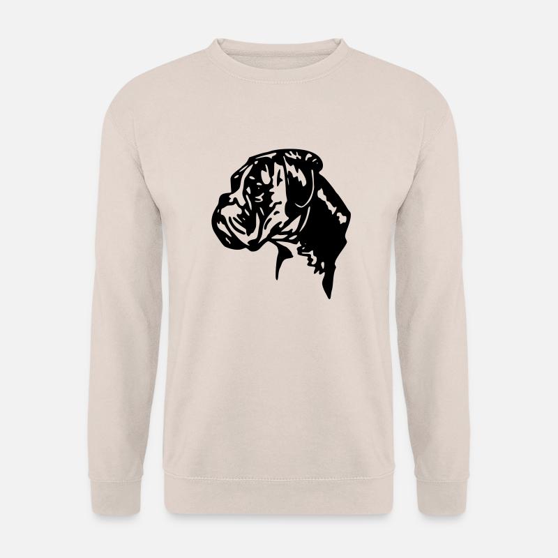 boxer hund - Unisex Pullover - Sand