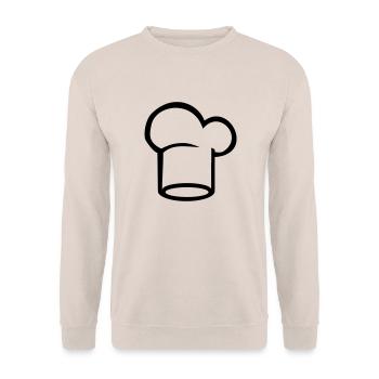 Koch - Kochmütze - Unisex Pullover - Sand - Vorne - Alina (178cm) & Michal (187cm)