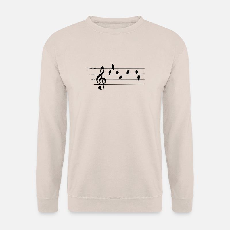 Musique - Treble Clef - les oiseaux que les notes - Sweat-shirt Unisexe - sable
