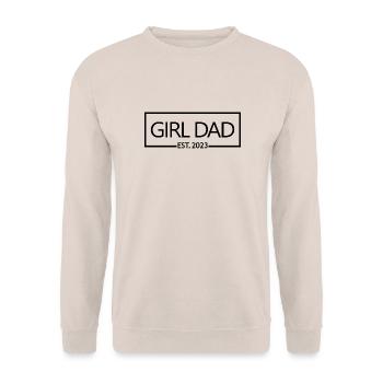 2023 Baby Shower Grossesse Révéler - Sweat-shirt Unisexe - sable - Devant - Alina (178cm) & Michal (187cm)
