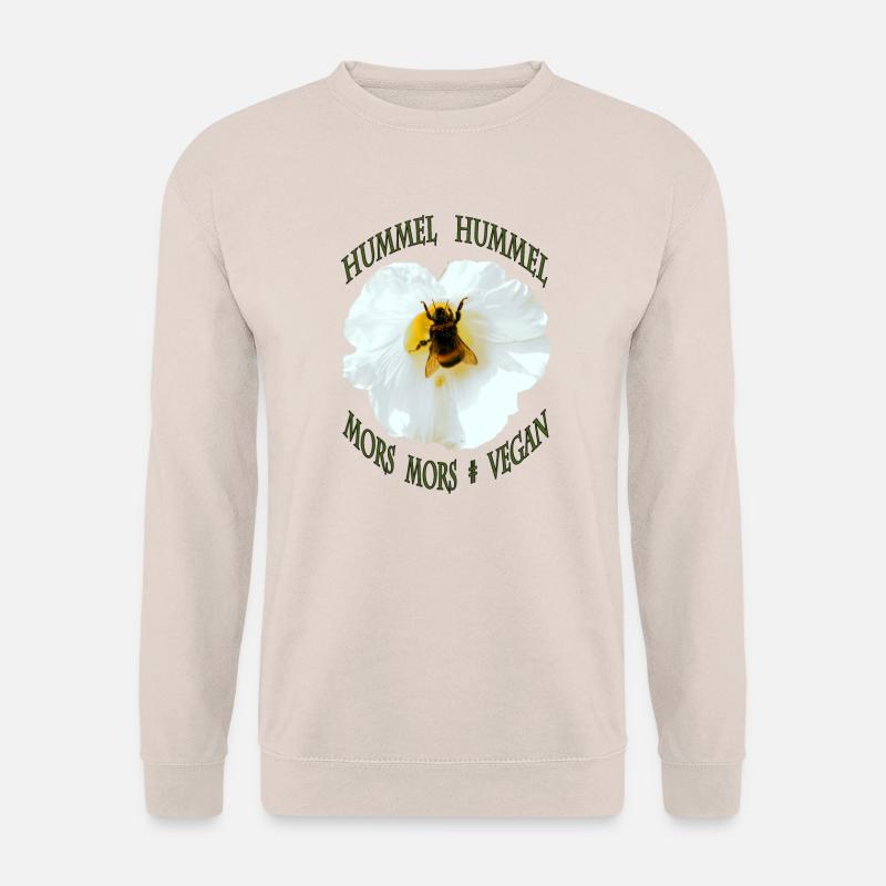 Hummel Malvenblüte Text Hummel Hummel Mors Mors - Unisex Pullover - Sand