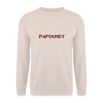 BONNE FÊTE PAPA. PAPA. FÊTE DES PÈRES. PÈRE - Sweat-shirt Unisexe - sable - Devant - Alina (178cm) & Michal (187cm)