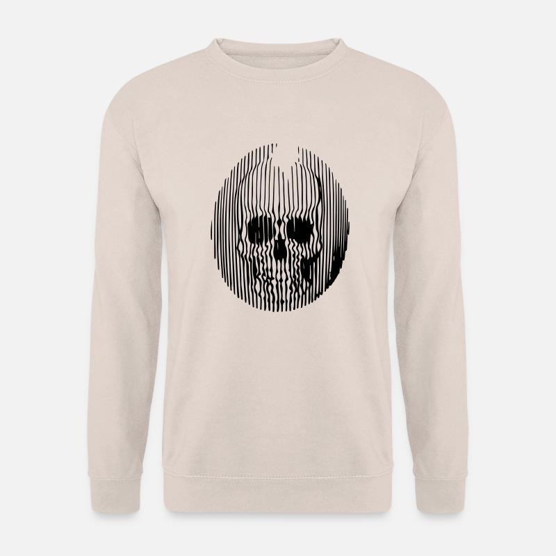 Schädel-Linien - Unisex Pullover - Sand