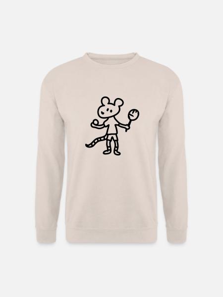Tennis Mouse - Line - Unisex Sweatshirt - sand