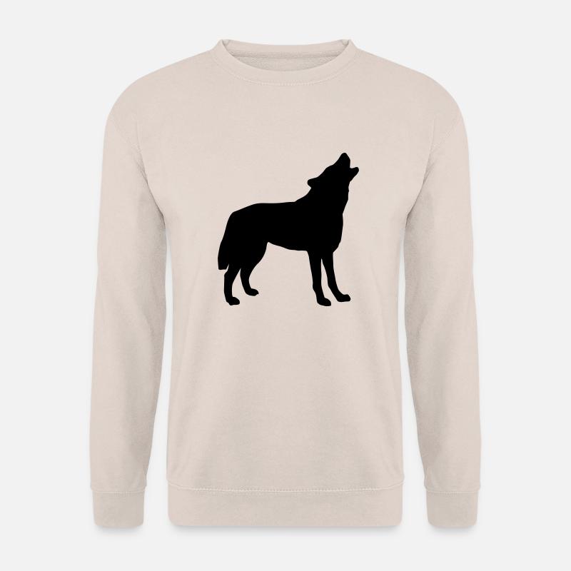 wolf_092011_a_1c - Unisex Pullover - Sand