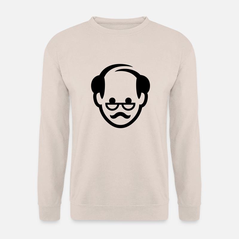Gesicht eines Großvaters - Unisex Pullover - Sand