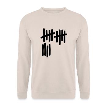 14 - Nummer - Unisex Pullover - Sand - Vorne - Alina (178cm) & Michal (187cm)