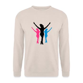 Women girls 3 Läuferinen - Unisex Sweatshirt - sand - Front - Alina (178cm) & Michal (187cm)