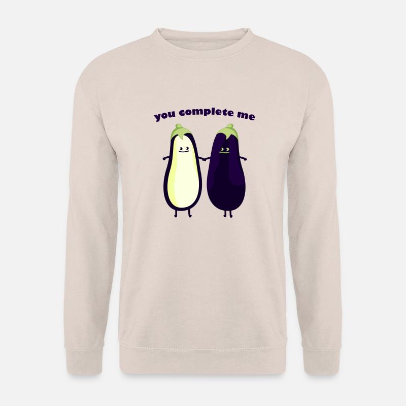you complete my - Unisex Pullover - Sand