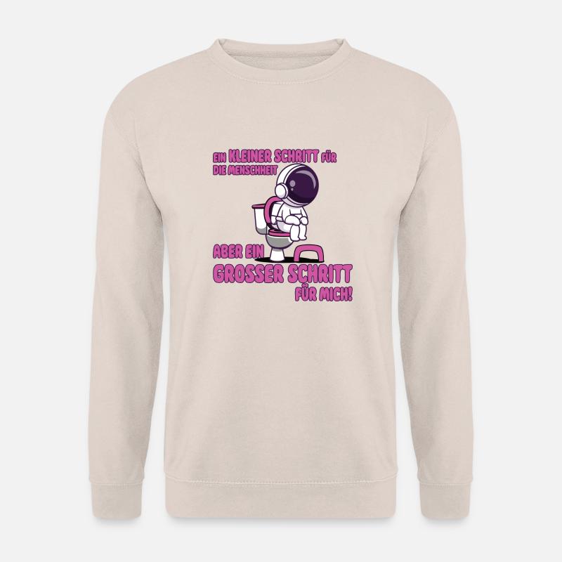 Töpfchen Astronaut Windelfrei Geschenk Kind Windel - Unisex Pullover - Sand