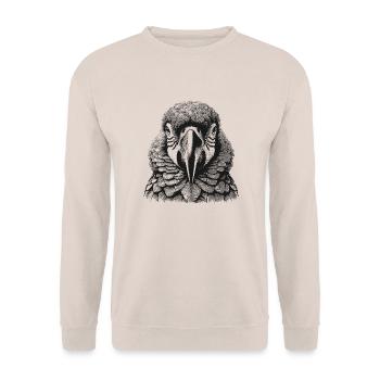 Perroquet - Sweat-shirt Unisexe - sable - Devant - Alina (178cm) & Michal (187cm)