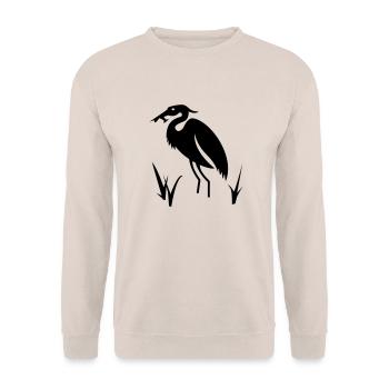 Reiher - Unisex Pullover - Sand - Vorne - Alina (178cm) & Michal (187cm)