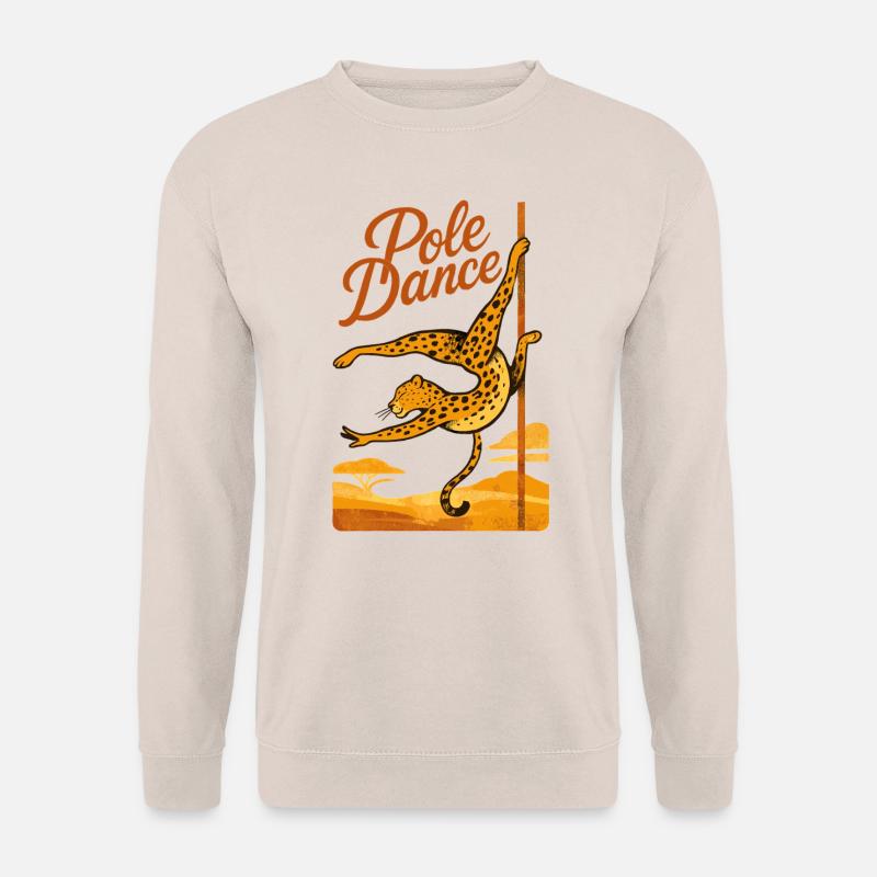 Pole Dance Leopardin Poledancerin Geschenk - Unisex Pullover - Sand