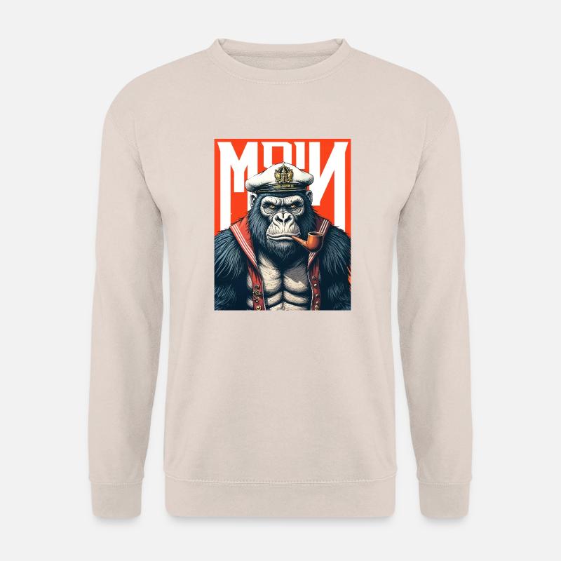 Gorilla Kapitän – EnrolDesign Marine Style - Unisex Pullover - Sand