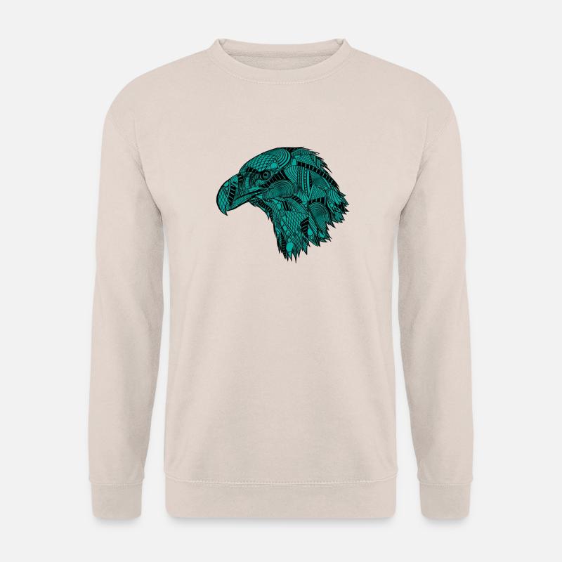 Turquoise eagle - Unisex Sweatshirt - sand