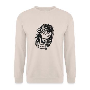 Jésus - Sweat-shirt Unisexe - sable - Devant - Alina (178cm) & Michal (187cm)