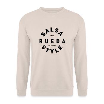 Salsa Rueda Style - Salsa Dance Fashion - Unisex Pullover - Sand - Vorne - Alina (178cm) & Michal (187cm)
