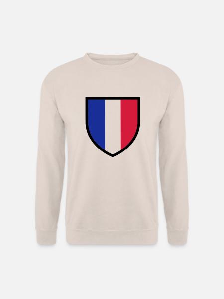 blason, écusson, drapeau France (T) - Sweat-shirt Unisexe - sable