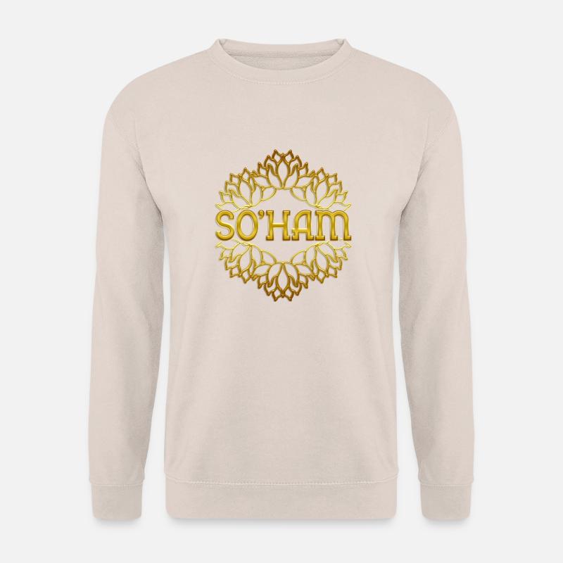 so'ham - Lotusblüte - Unisex Pullover - Sand